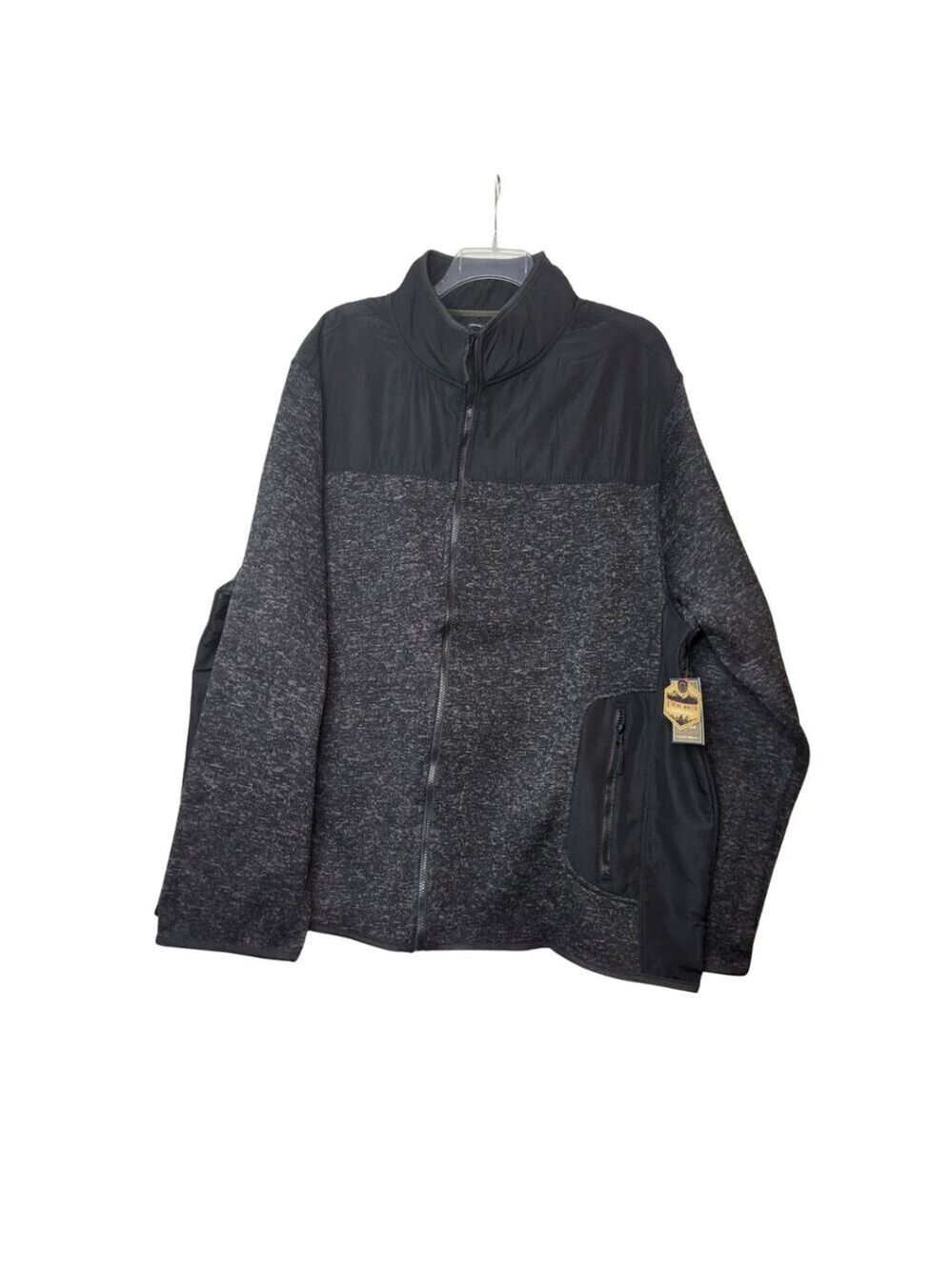 Mens Plus| 🆕️Beverly Hills Polo Club Charcoal and Black Jacket. C1-h